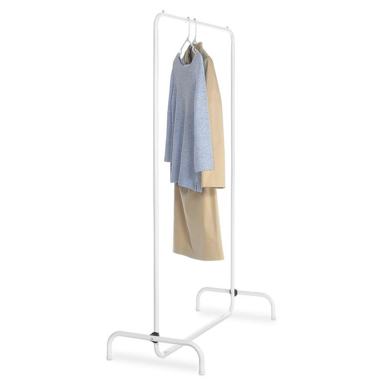 Whitmor Freestanding Spacemaker Garment Rack White Walmart