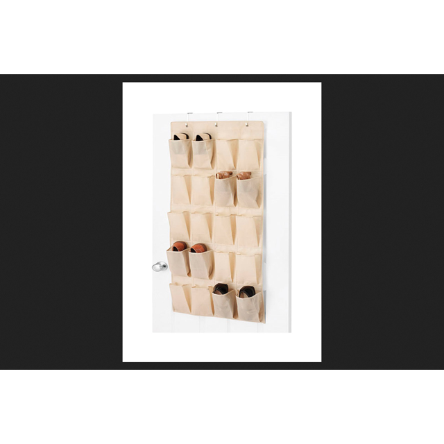 Whitmor French Vanilla OvertheDoor Shoe Organizer