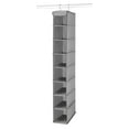 thumbnail image 1 of Whitmor Hanging Polypro Non-Woven Shoe Shelves Closet Organizer - 8 Section - Gray, 1 of 10