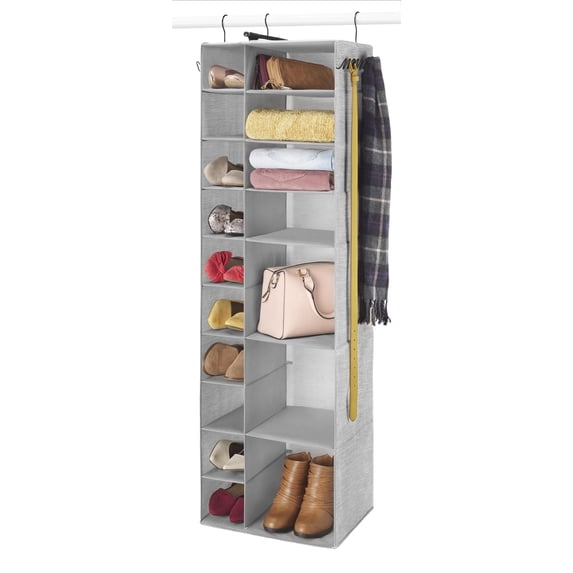 Whitmor Hanging Shoe & Sweater Shelf Organizer - Gray