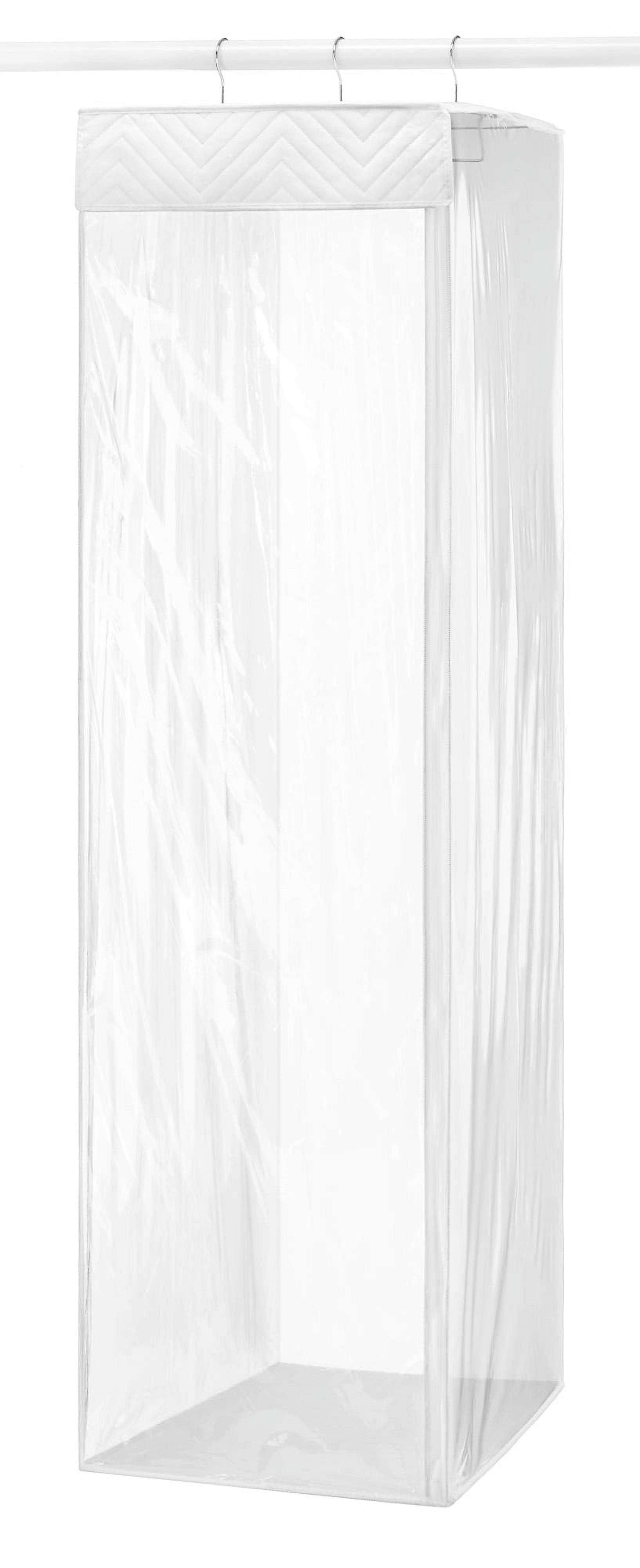 Stockroom Plus 2 Pack White Garment Bag Covers, Zippered Closet