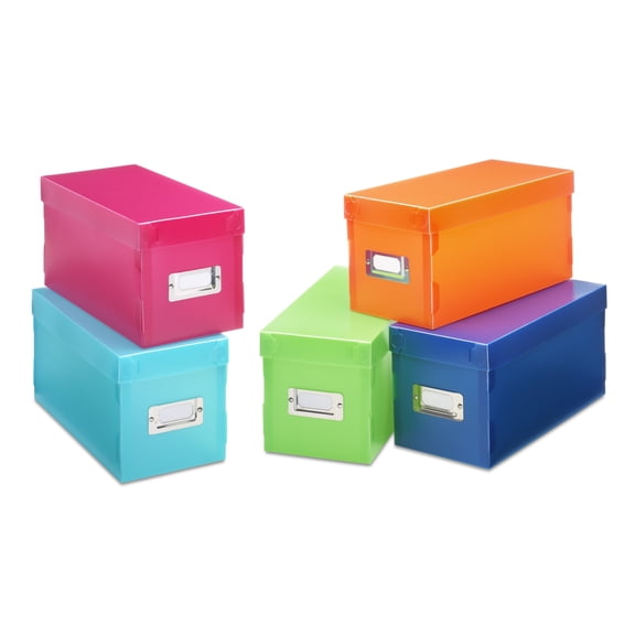 Whitmor, Inc 5-Piece Plastic Storage Boxes