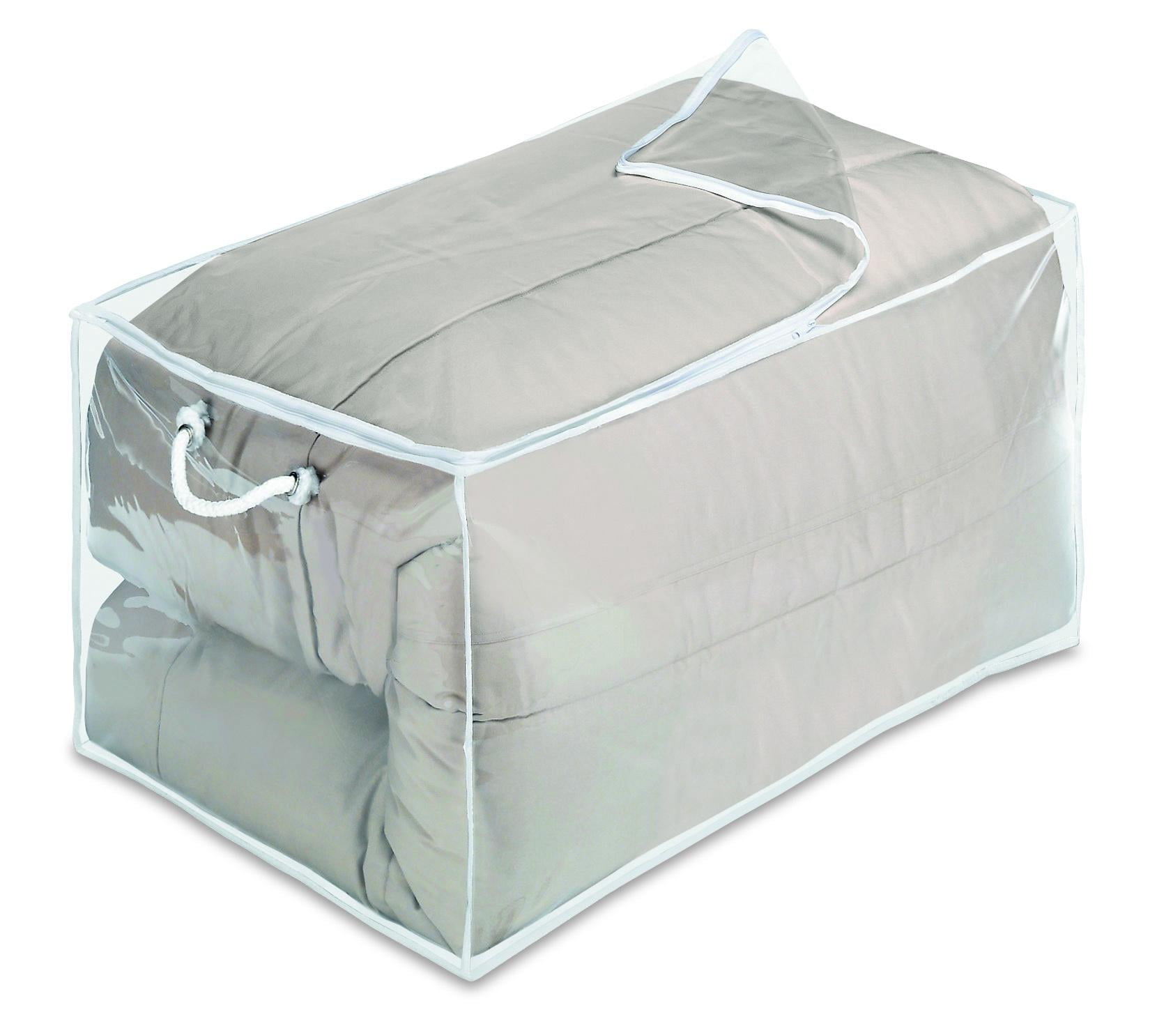 Whitmor Jumbo Zippered Vinyl Storage Closet Organizer Bag - Clear - Adult Use