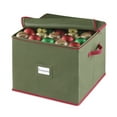 thumbnail image 1 of Whitmor Large Polyester Christmas Ornament Box 75 Sections, Green W/Red Trim - Adult Use, 1 of 7