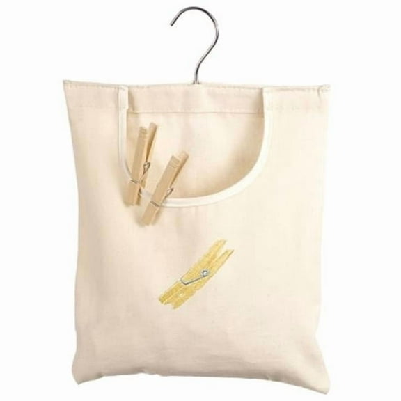 Whitmor Mfg. Natural Canvas Clothespin Bag
