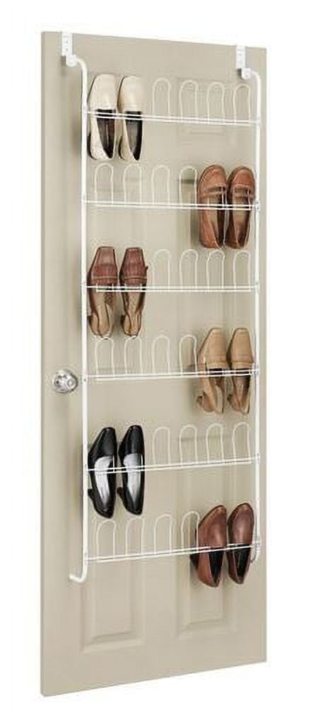 Whitmor Over the door Shoe Rack Hanging Organizer White