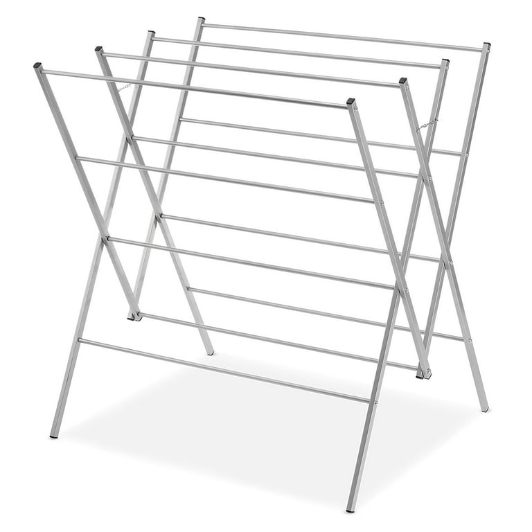 Whitmor Oversized Metal Clothes Drying Rack, Silver 