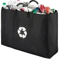 thumbnail image 1 of Whitmor Polyester recycle bag with aluminum handles, size 9.5 L x 30.0 W x 21.25 H inch, Black, 1 of 5