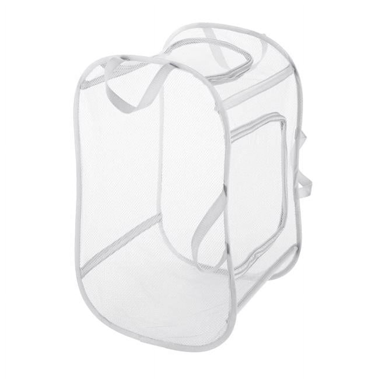 Whitmor Pop & Fold Two Way Laundry Hamper - Glacier Gray