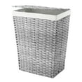 thumbnail image 1 of Whitmor Rattique® Laundry Hamper with Lid and Removable Liner - Grey, 1 of 4