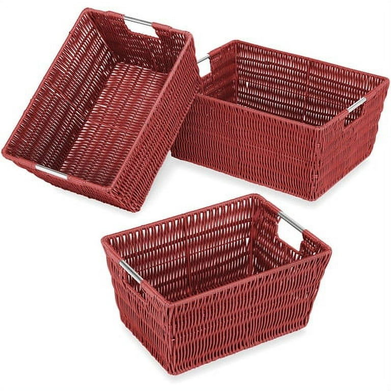 Red storage basket deals