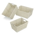 thumbnail image 1 of Whitmor Rattique® Storage Baskets - Set of 3 - Latte, 1 of 6