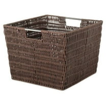 Whitmor Rattique Storage Tote Basket - Java - 13 x 15 x 9.8