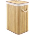 thumbnail image 1 of Whitmor Rectangular Bamboo Laundry Hamper with Rope Handles, Light, 1 of 2