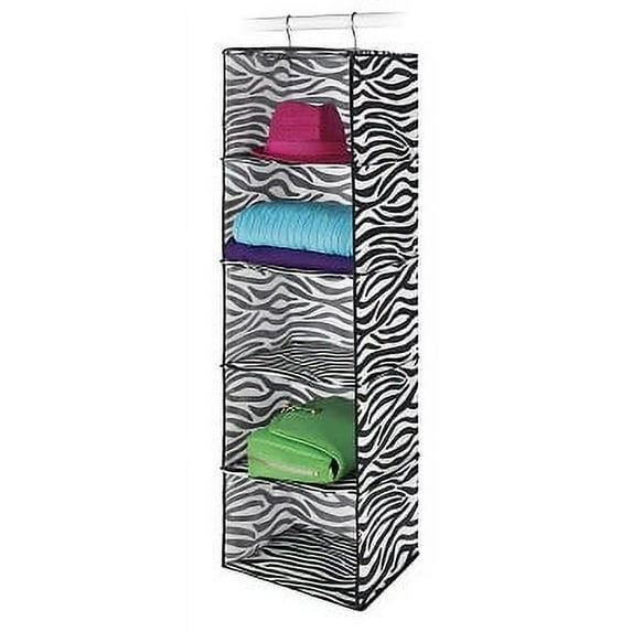 Whitmor Shelves, Hanging, Zebra Print