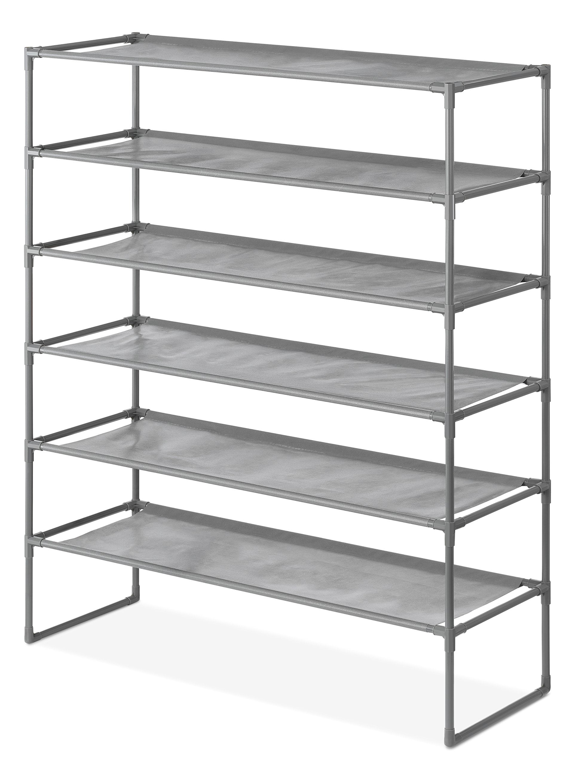 Whitmor 6-Tier Metal & Fabric Spacemaker Storage Rack, Space