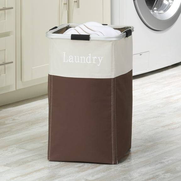 Whitmor Easycare Square Laundry Hamper - Java