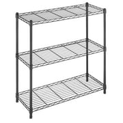 Whitmor Supreme 3-Tier Shelves, Black