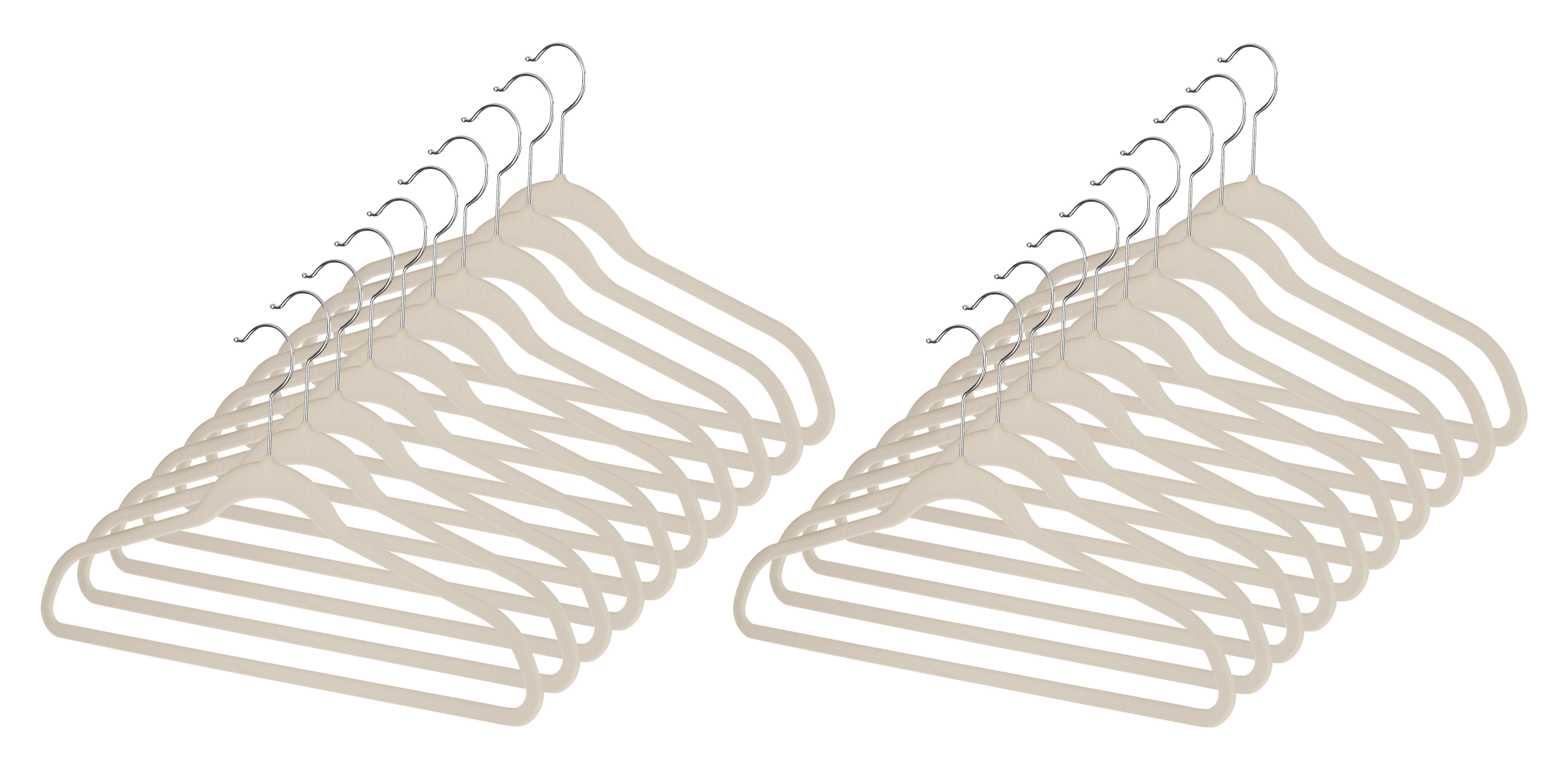Whitmor Velvet Spacemaker Suit Hangers - 20 Pack - Walmart.com