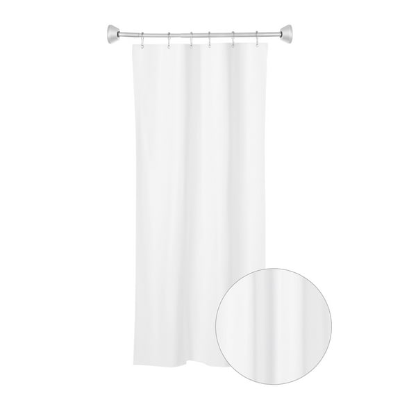 Whitmor Vinyl Shower Curtain with Copper Plated Grommets, 36" x 72"