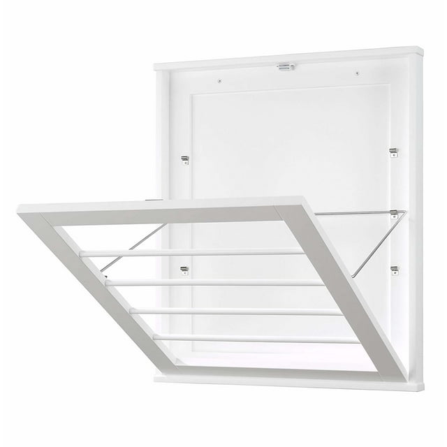 Whitmor Wall Mounted Drying Rack, White - Walmart.com