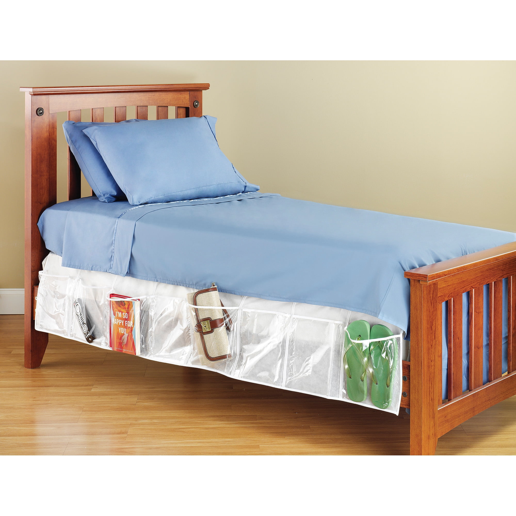 Whitmor White Bed Skirt Organizer