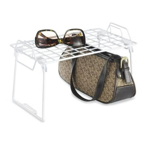 Whitmor 7 in. H X 12.38 in. W X 7 in. L White Stackable Shelf
