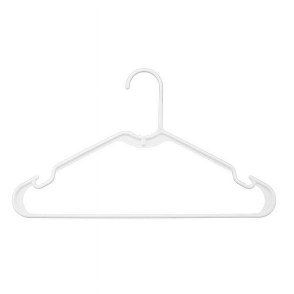 Whitmor White Plastic Hangers (Pack of 16)