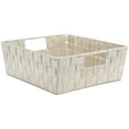 thumbnail image 1 of Whitmor Woven Strap Shelf Tote Basket, Latte, 1 of 7
