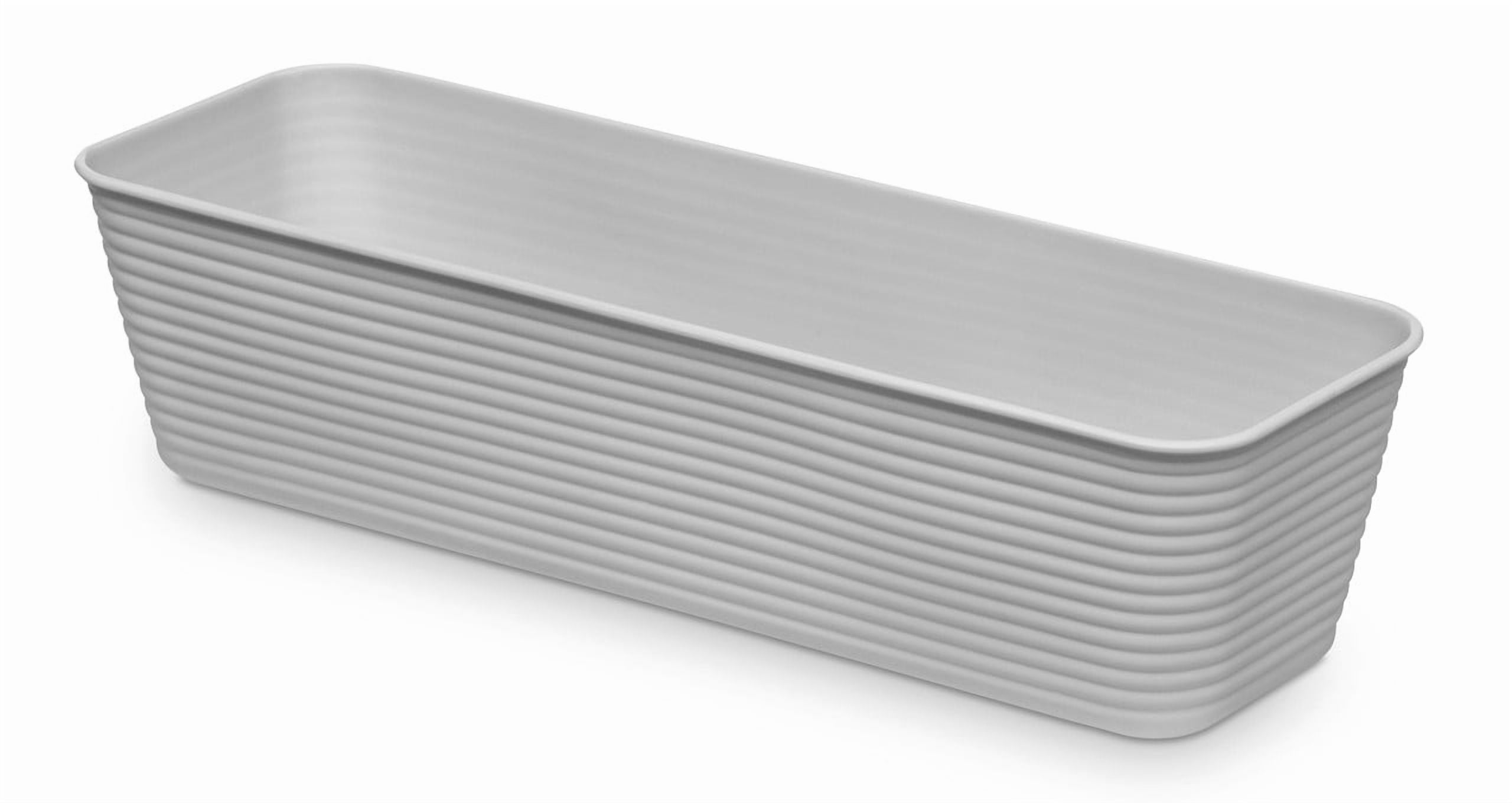 Whitmor Long Alloy Storage Trays 8 Pack - Space-Saving and Durable Closet Organizers