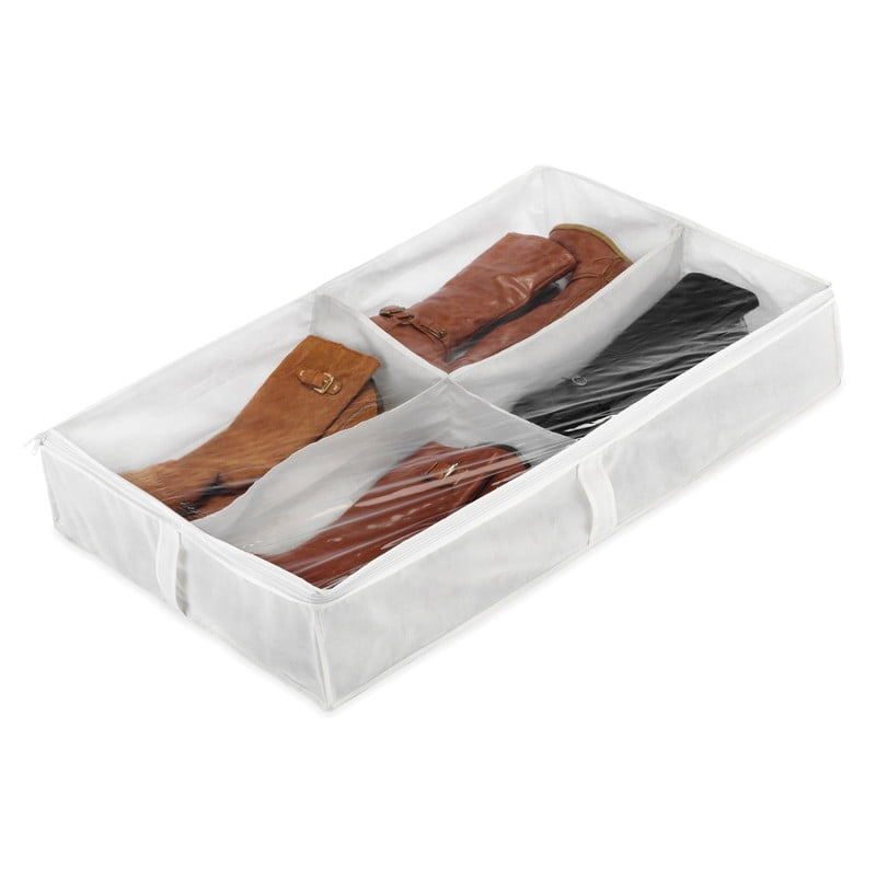 Whitmor Underbed Boot Bags 6 Pack with Oversized Compartments