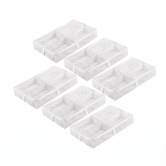 Whitmor Underbed Boot Bags 6 Pack with Oversized Compartments