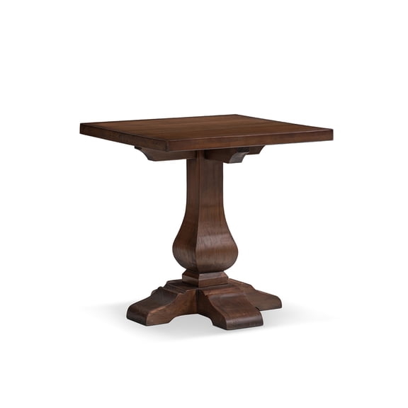 Whitmore 19.5" Reclaimed Pine End Table Java Brown Reclaimed Pine Wood