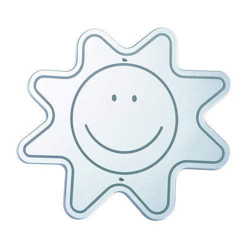whitney brothers 16'' h x 14'' w happy face mirror