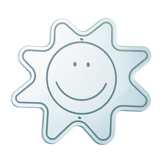 whitney brothers 16'' h x 14'' w happy face mirror