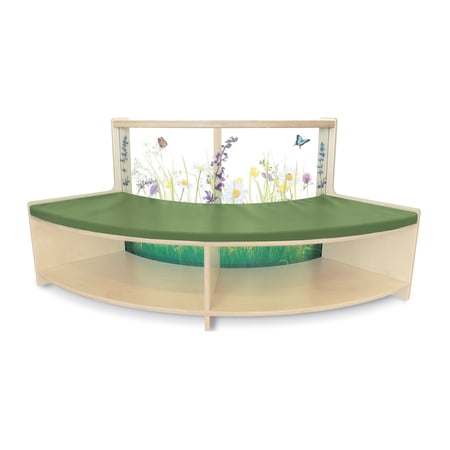 Nature View Curve In Sofa, 54 x 17 x 24-1/4 Inches