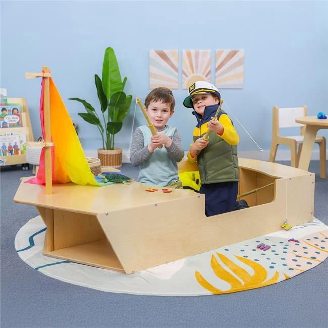 Whitney Brothers WB1170 Play Area Imagination Boat, Natural UV