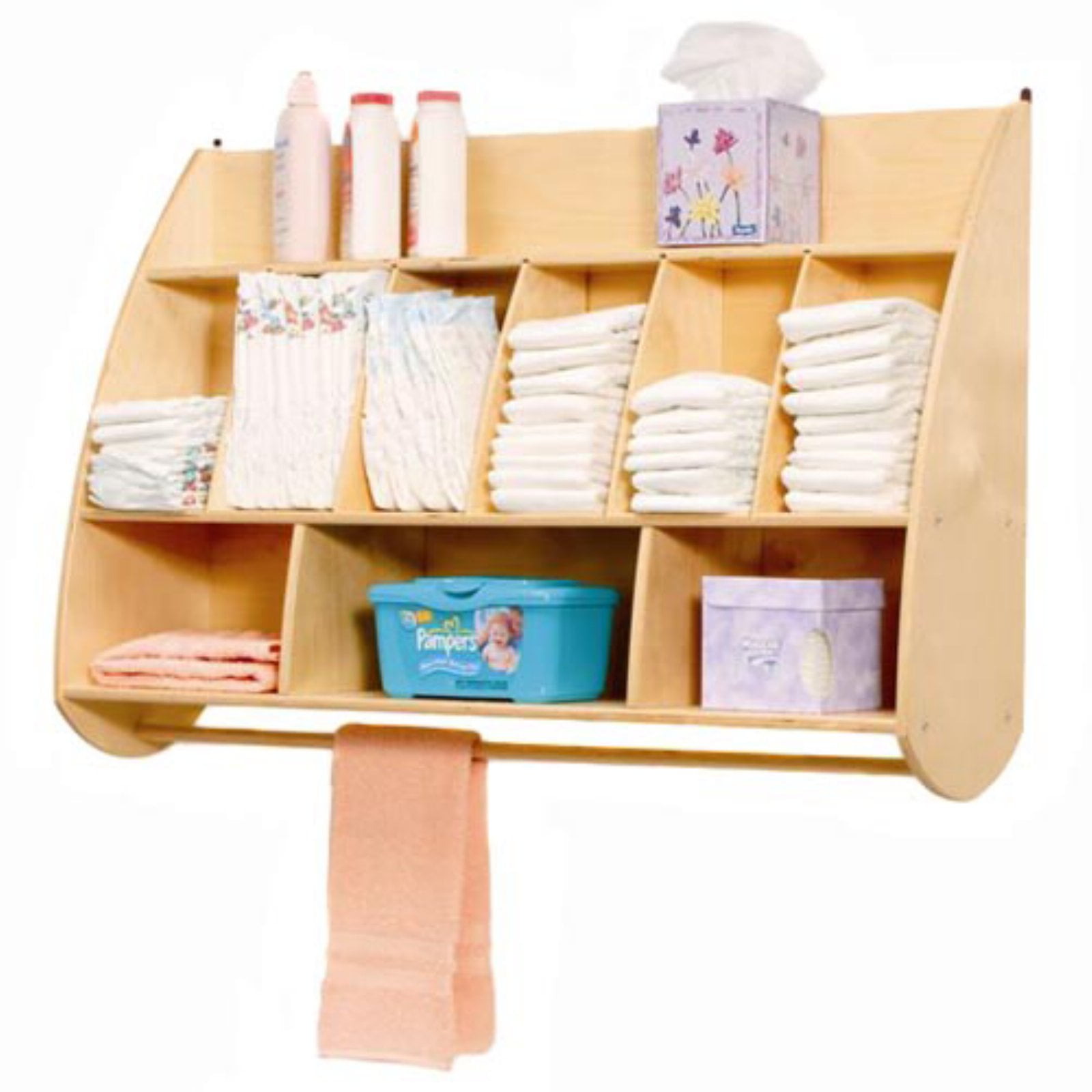 Wall mounted diaper organizer cheap