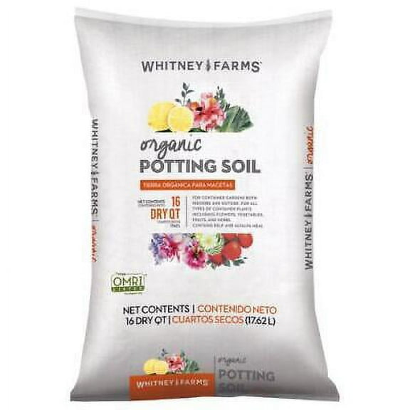 Whitney Designs Whitney Farms Organic All Purpose Potting Soil, 16 qt