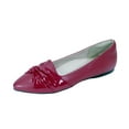 thumbnail image 1 of Whitney (FT6045) Women Wide Width Pointed Toe Flats RED 5, 1 of 6