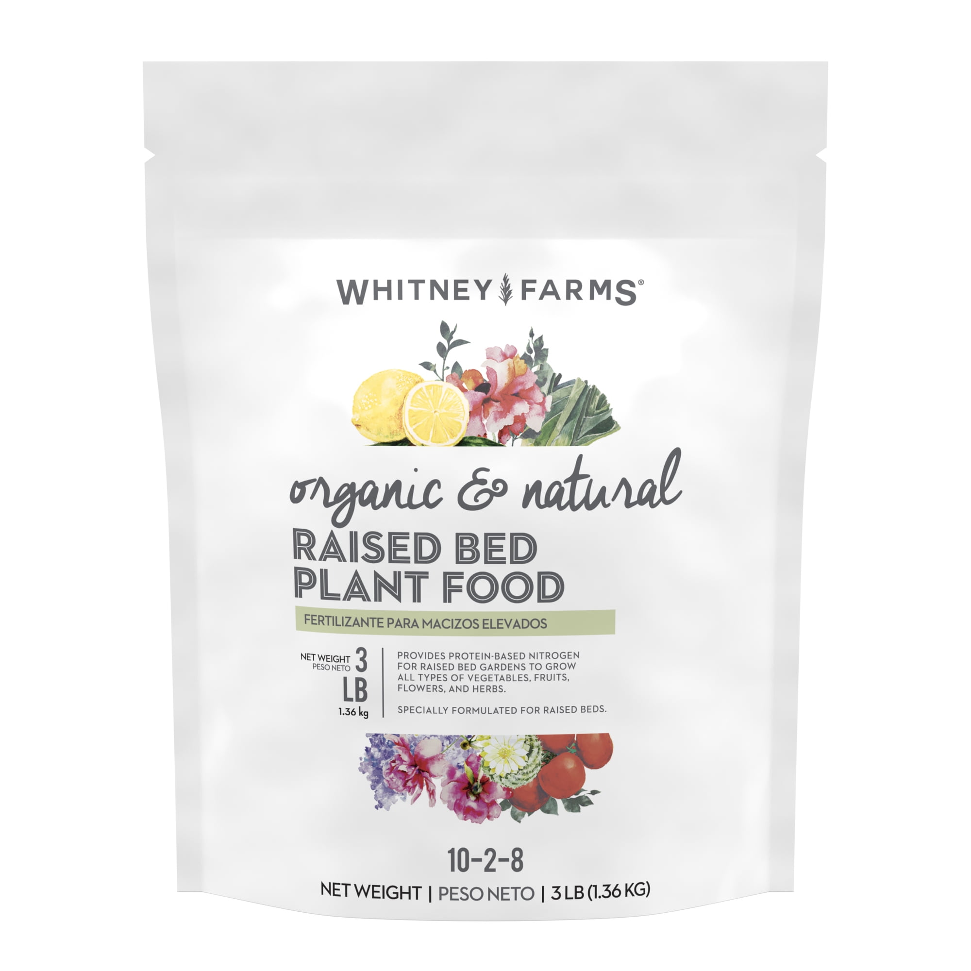 Whitney Farms Organic & Natural Raised Bed Plant Fertilizer, 3 lbs.