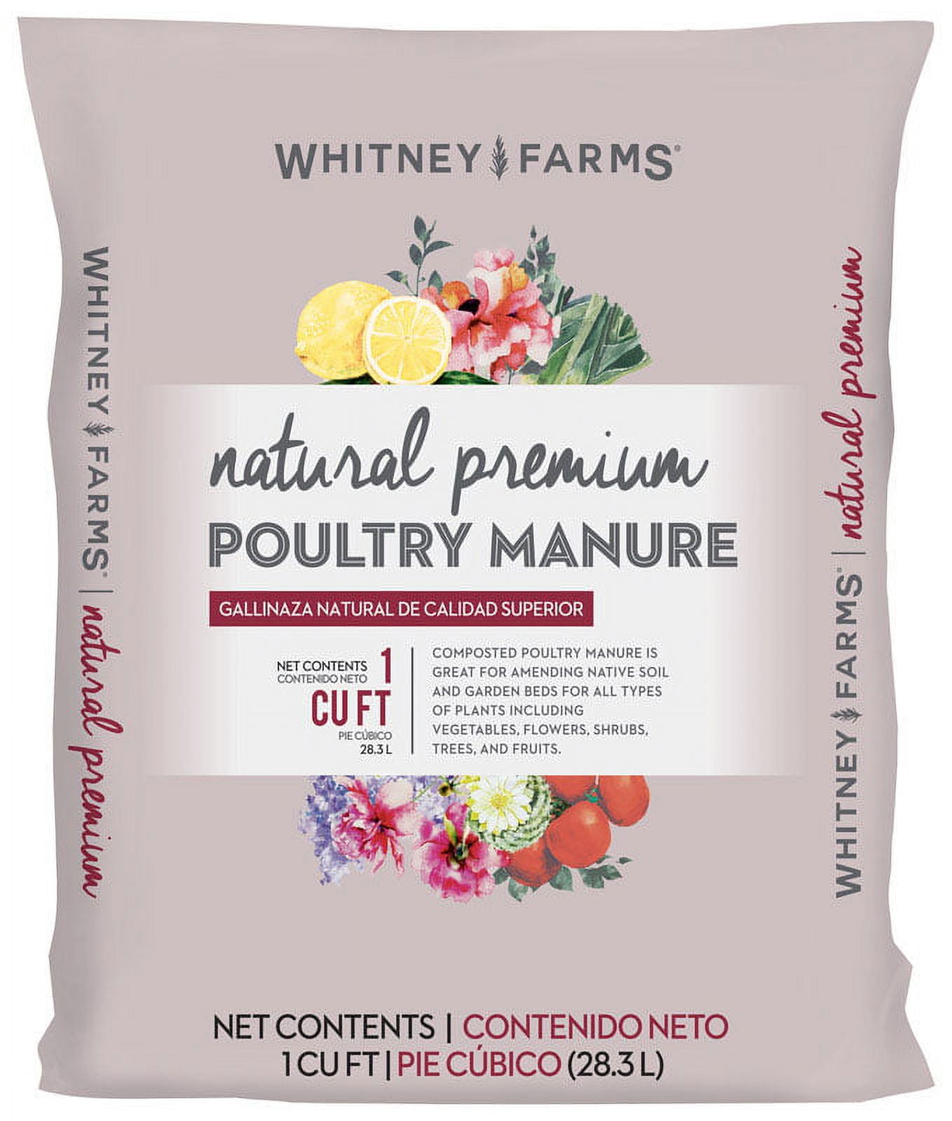 Whitney Farms Poultry Manure Soil Conditioner Fertilizer, 29.6 lbs