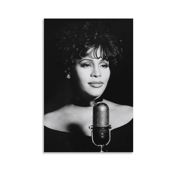 Whitney Houston Actor Poster (4) Canvas Wall Art Poster Decorative Bedroom Modern Home Print Picture Artworks Posters 16x24inch(40x60cm)
