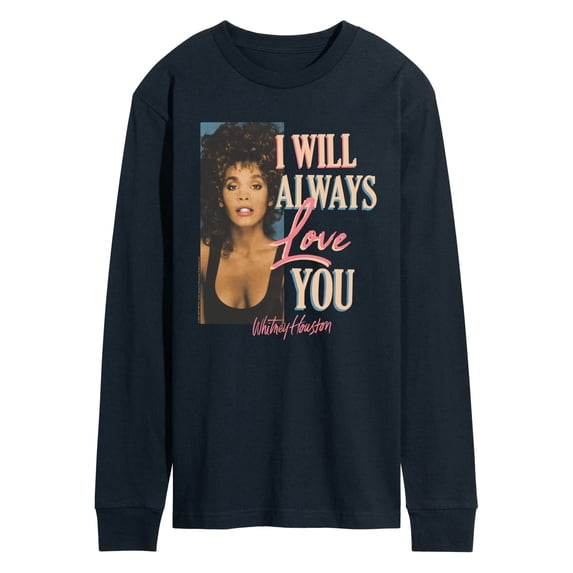 Whitney Houston - Always Love You - Men's Long Sleeve Graphic T-Shirt
