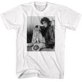 thumbnail image 1 of Whitney Houston BW Brick Wall Sit White T-Shirt, 1 of 2