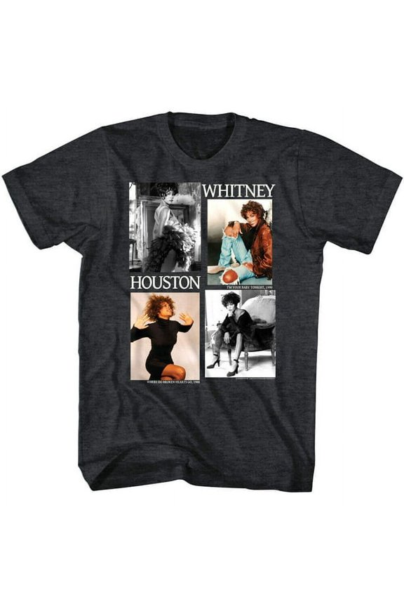 Whitney Houston Discography Men's Gray T Shirt