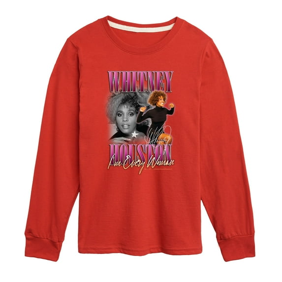 Whitney Houston - Every Woman - Toddler And Youth Long Sleeve Graphic T-Shirt
