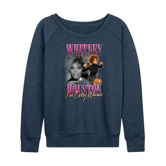 Whitney Houston - Every Woman - Women's Lightweight French Terry Long Sleeve Shirt