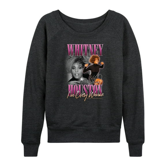 Whitney Houston - Every Woman - Women's Lightweight French Terry Long Sleeve Shirt
