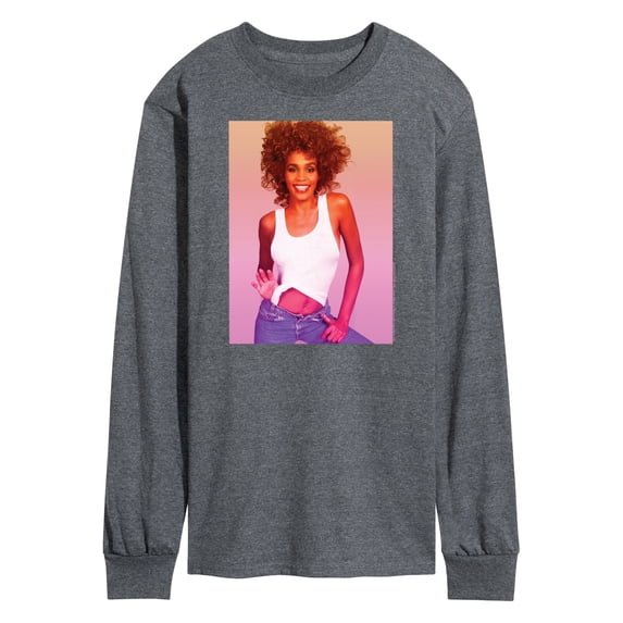 Whitney Houston - Gradient Photo - Men's Long Sleeve T-Shirt